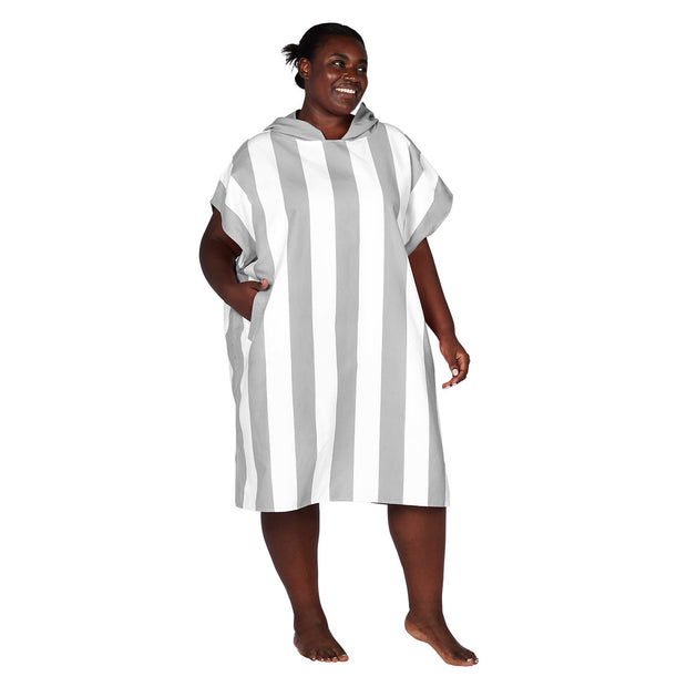 Poncho - Quick Dry Hooded Towel - Goa Grey