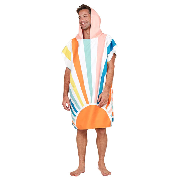 Poncho - Hooded Towel - Rising Sun