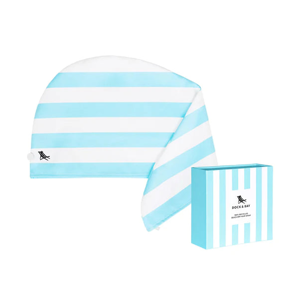 Hair Wrap - Quick Dry Hair Towel - Tulum Blue