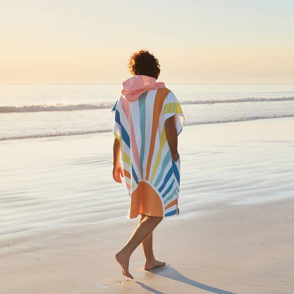 Poncho - Hooded Towel - Rising Sun