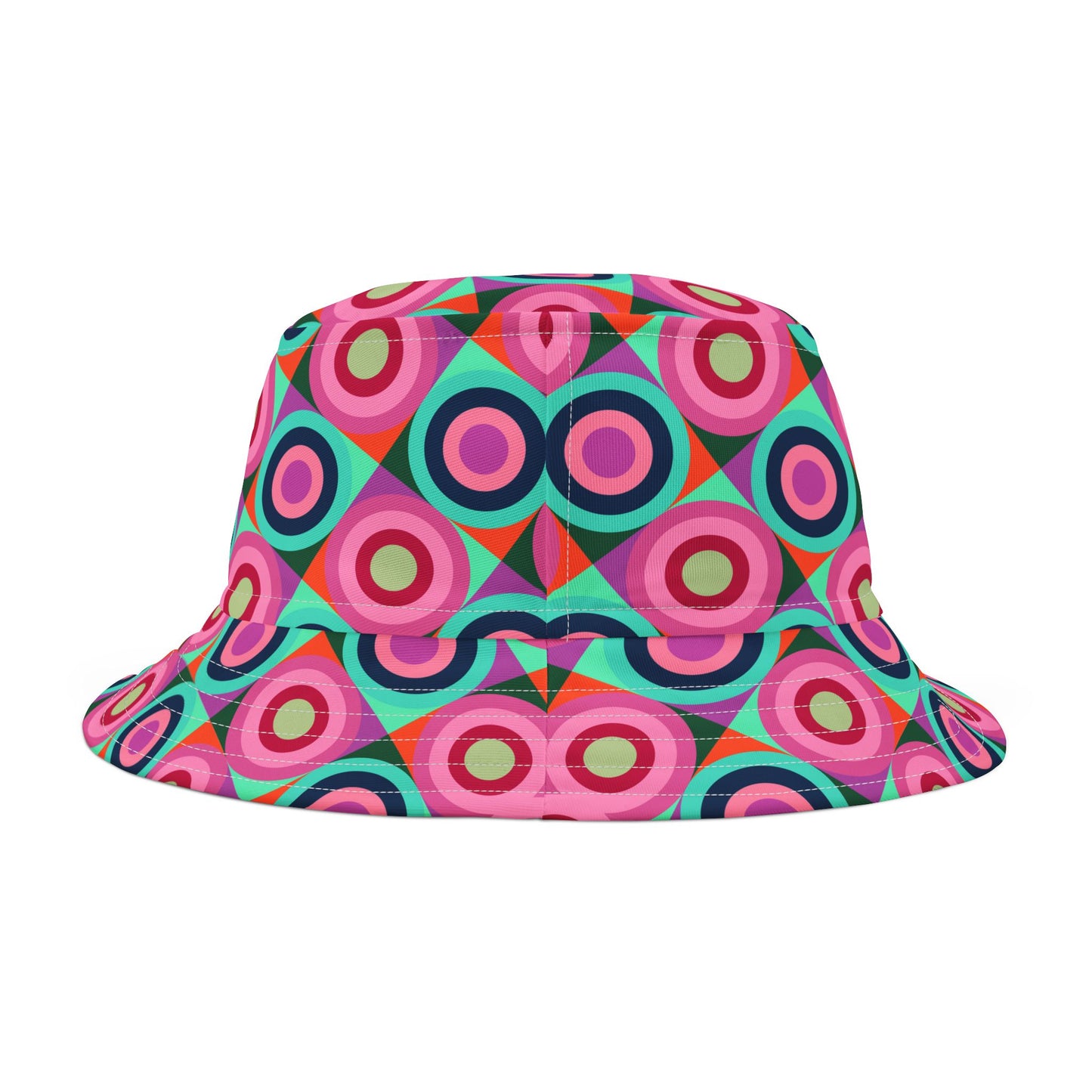 Multi Color Circle Pattern–Bucket Hat (AOP)