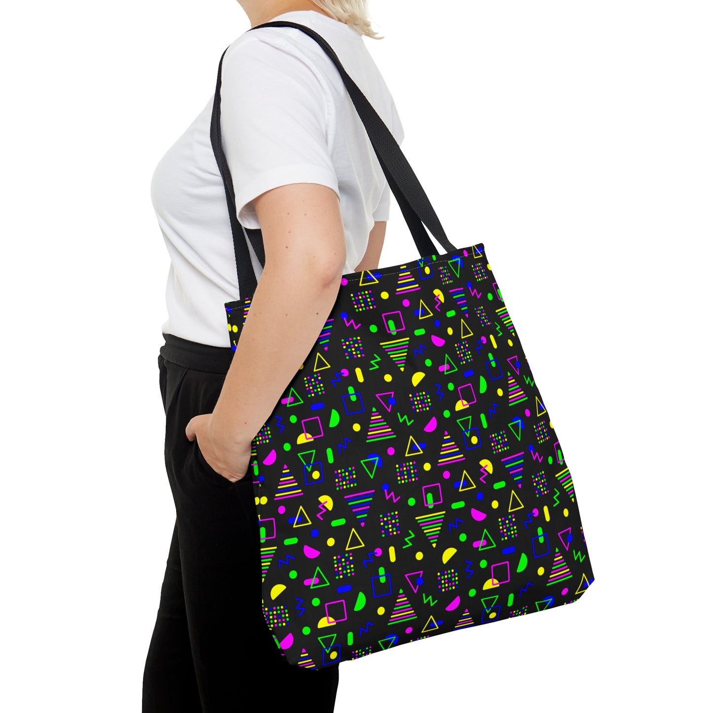 Neon Shapes–Tote Bag (AOP)