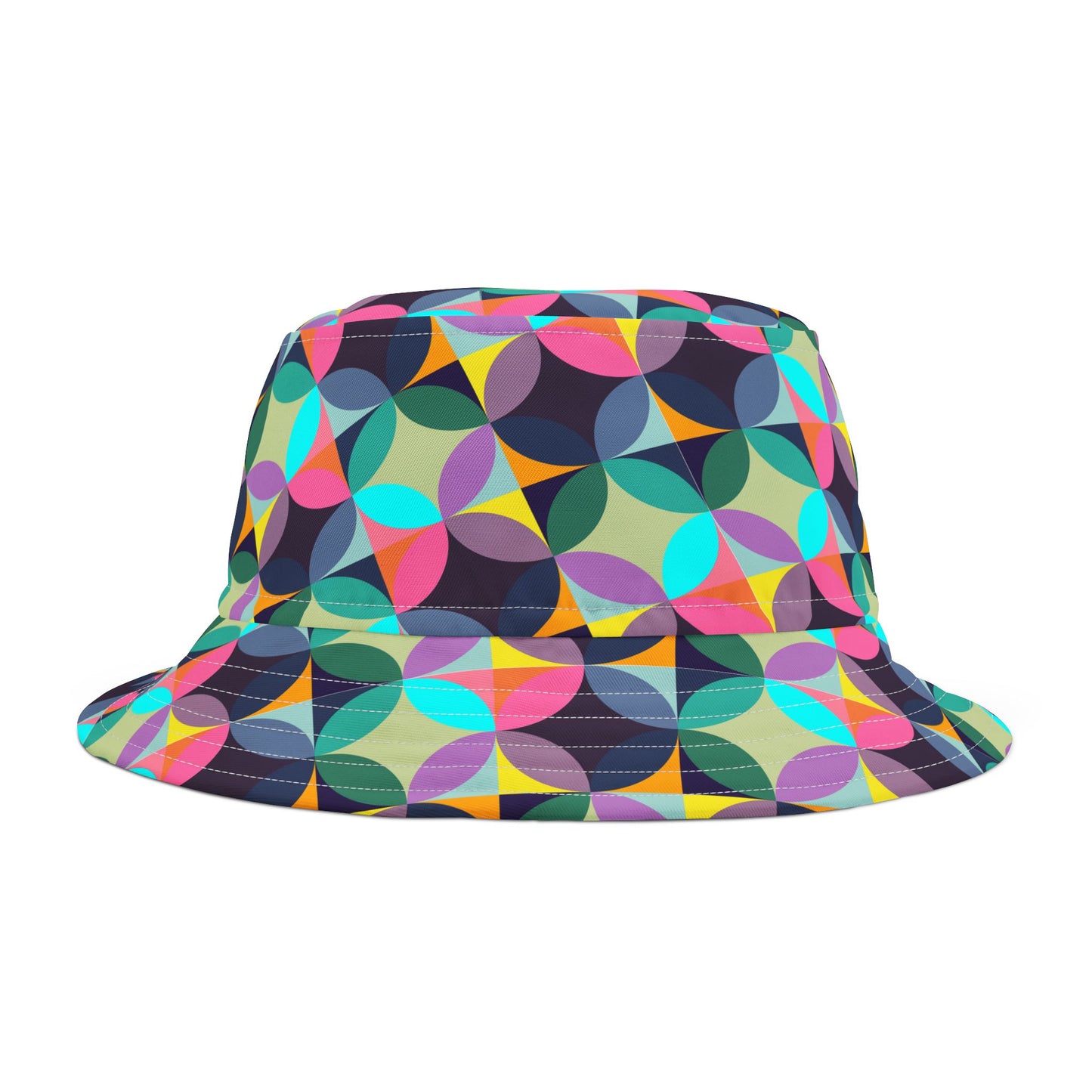 Multi Color Circle Pattern–Bucket Hat (AOP)