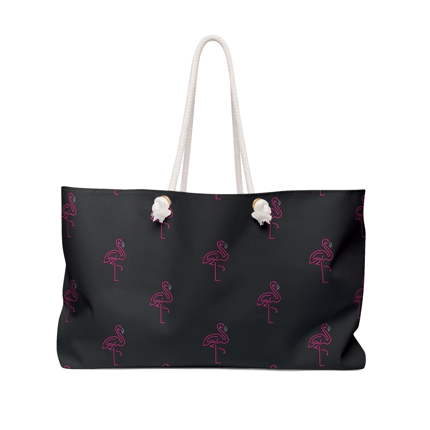 Neon Pink Flamingo-Weekender Bag