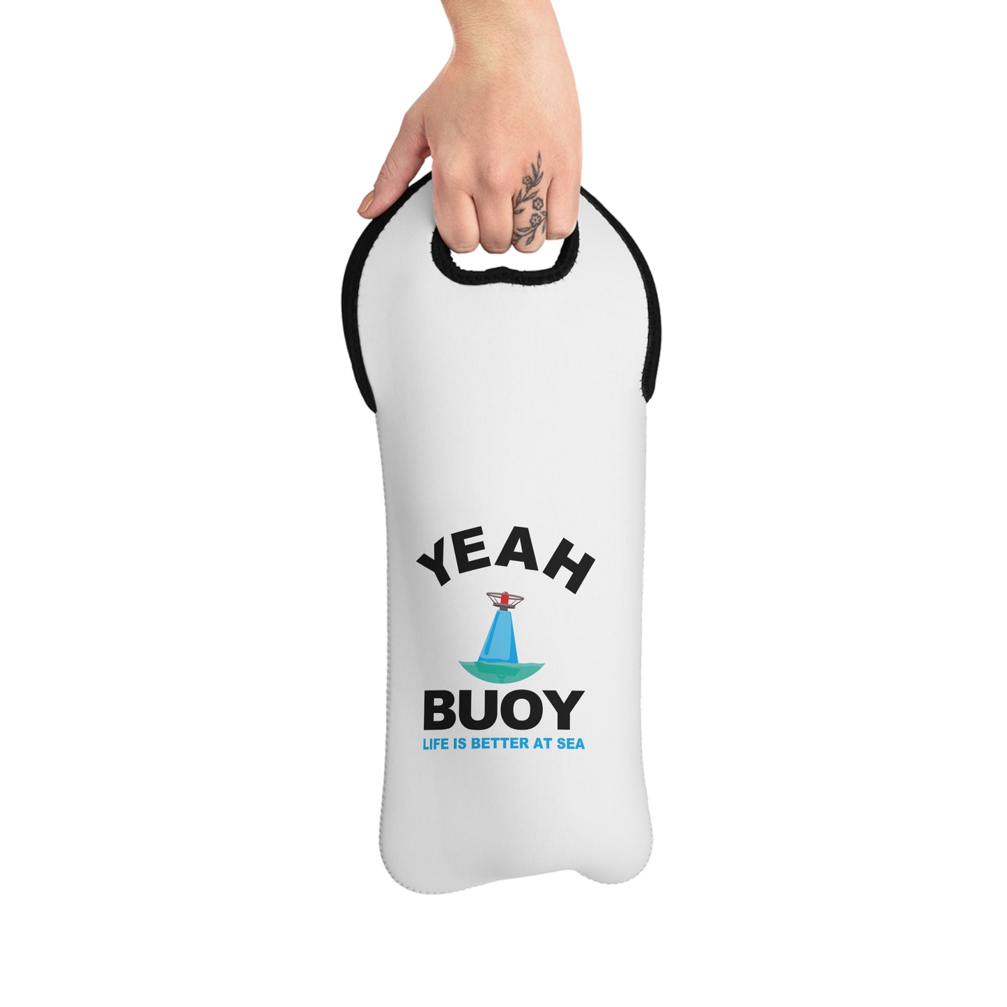 Yeah Buoy Life is Better at Sea–Wine Tote Bag