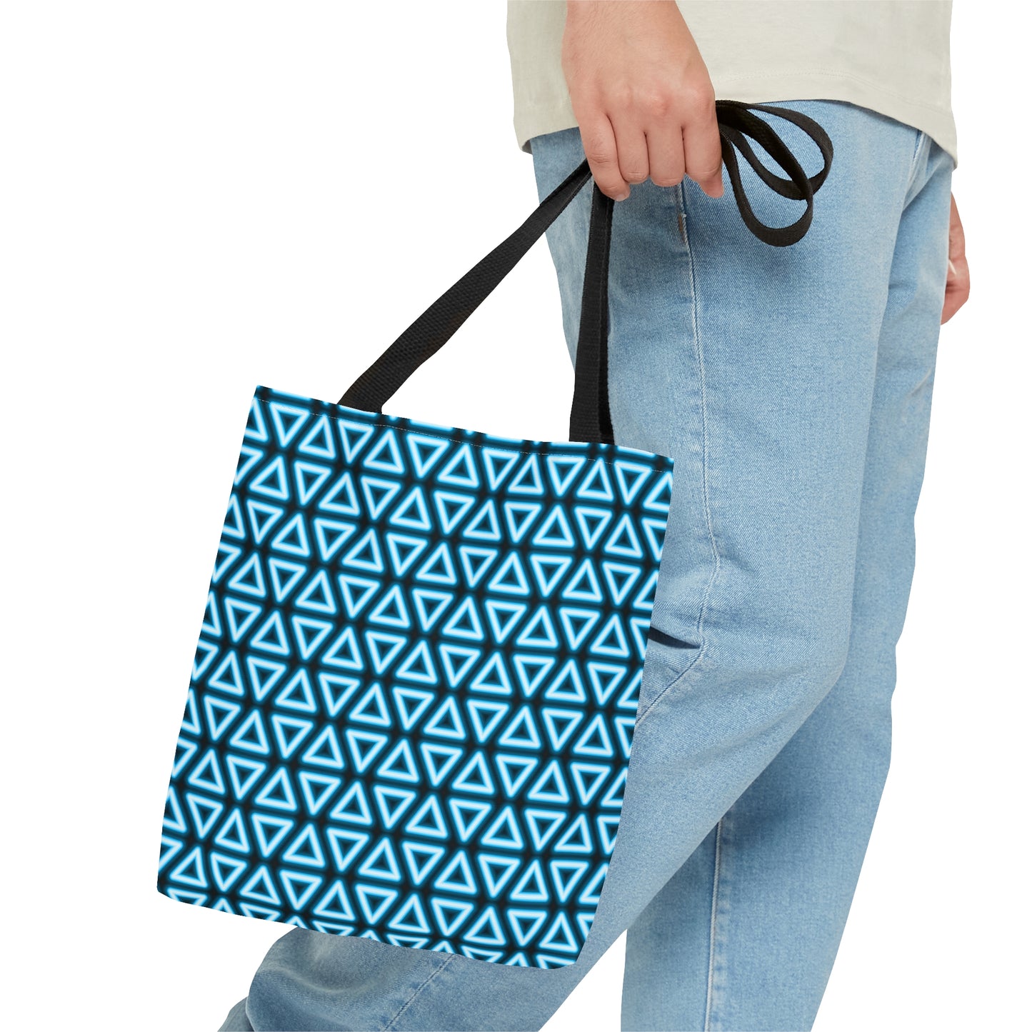 Neon Triangle Pattern–Tote Bag (AOP)