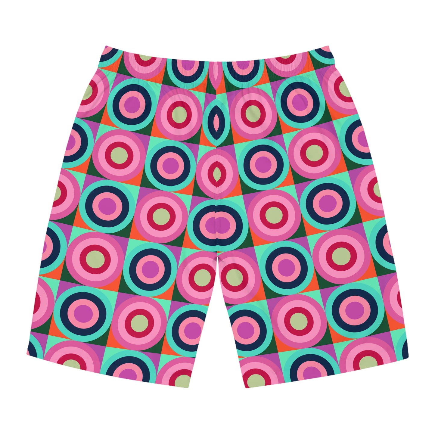 Multi Color Circle Pattern–Men's Board Shorts (AOP)