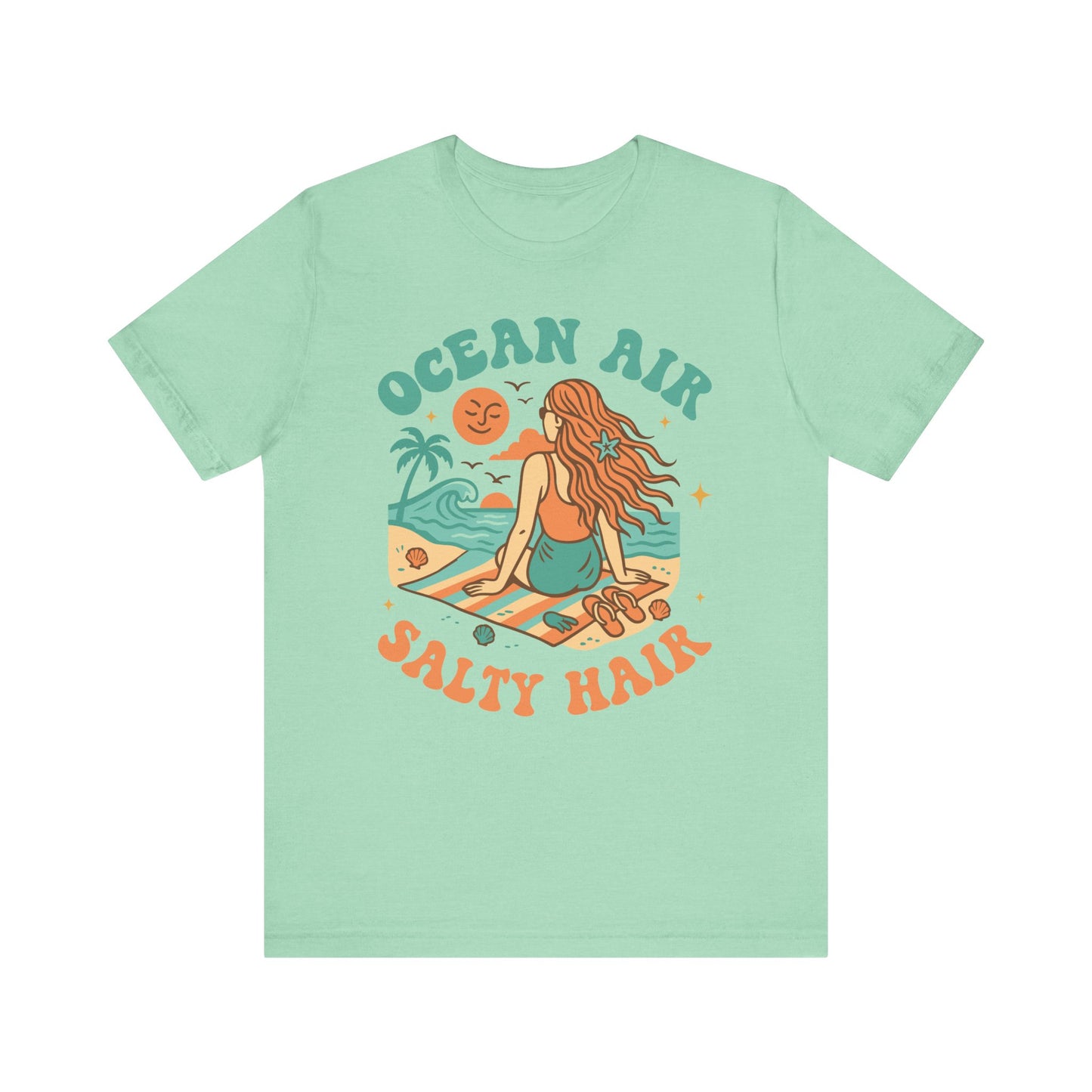 Ocean Air Salty Hair–Unisex Jersey Short Sleeve Tee–EXPRESS DELIVERY*