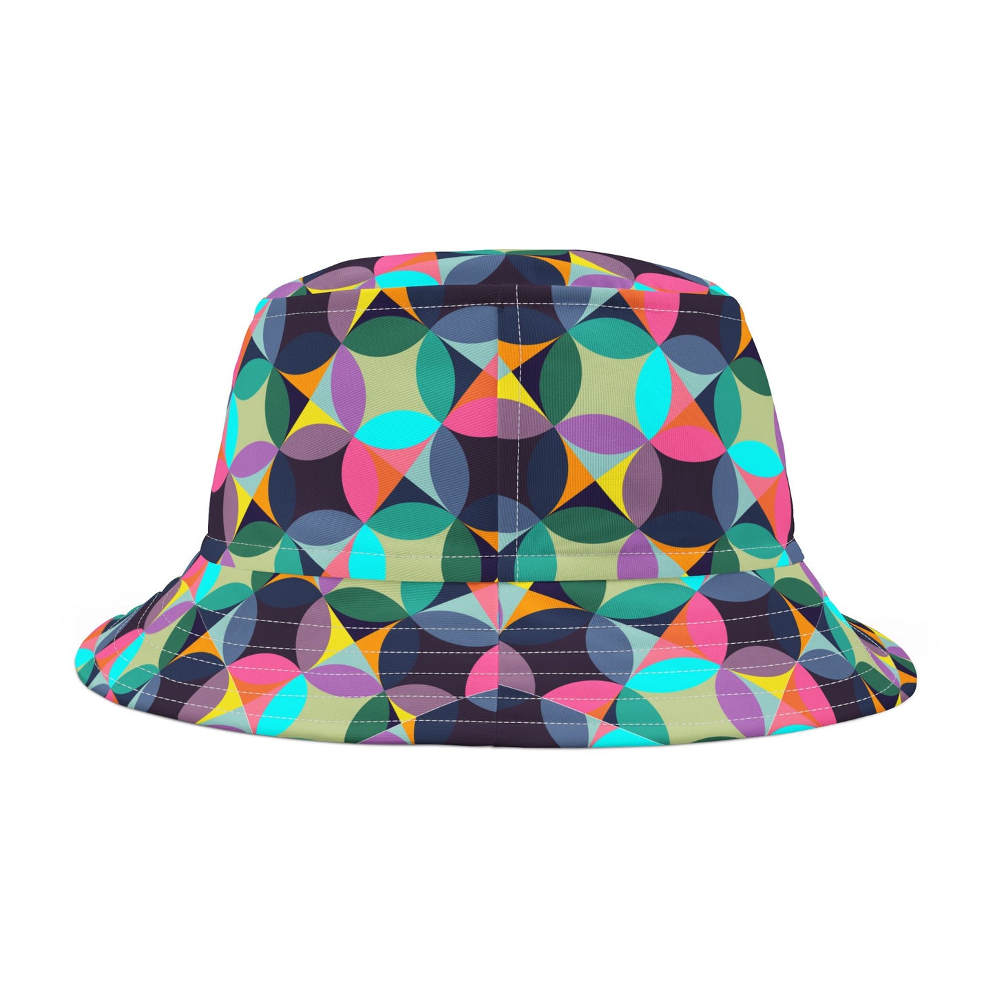 Multi Color Circle Pattern–Bucket Hat (AOP)