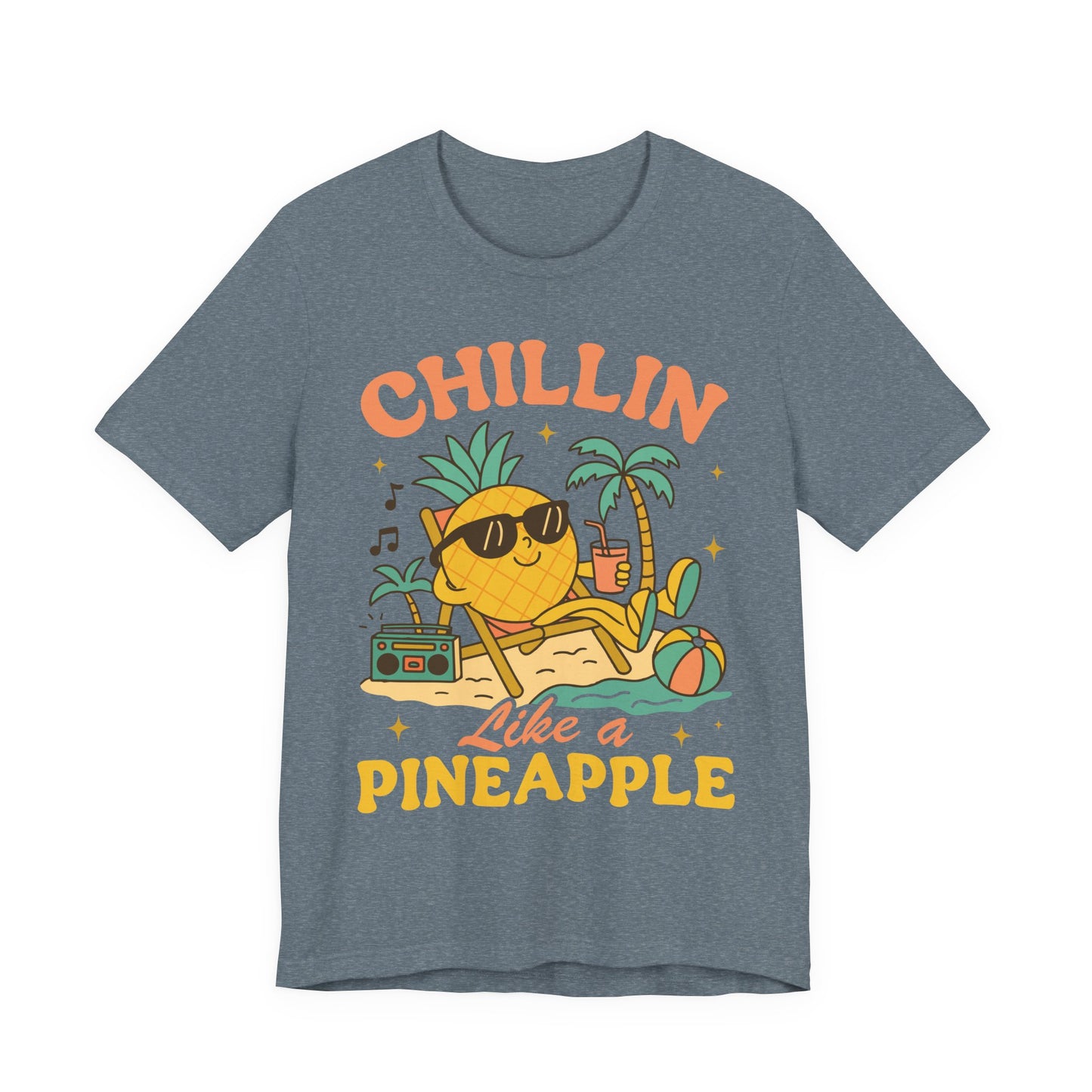 Chilling Like a Pineapple–Unisex Jersey Short Sleeve Tee–EXPRESS DELIVERY*