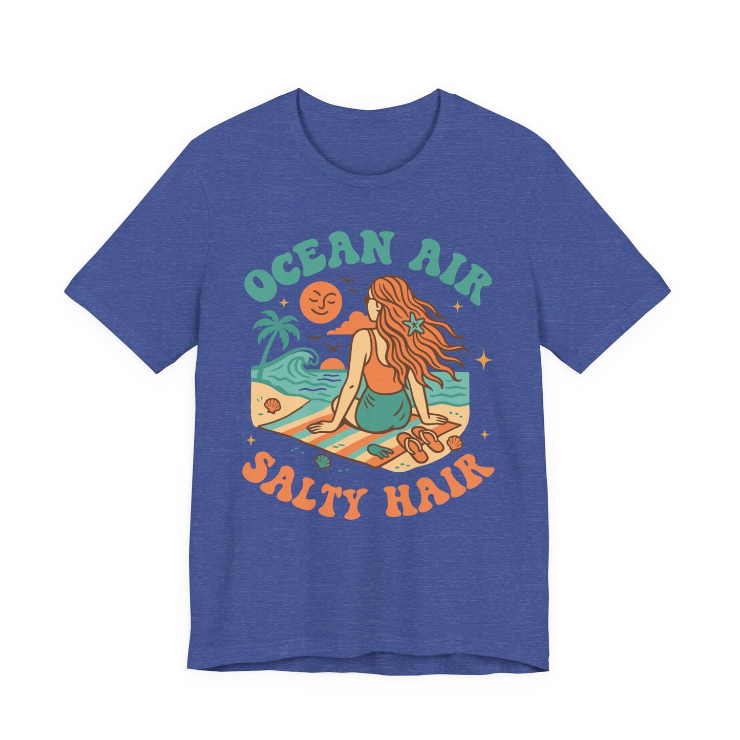 Ocean Air Salty Hair–Unisex Jersey Short Sleeve Tee–EXPRESS DELIVERY*