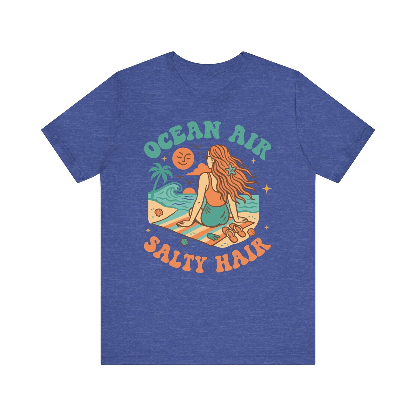 Ocean Air Salty Hair–Unisex Jersey Short Sleeve Tee–EXPRESS DELIVERY*