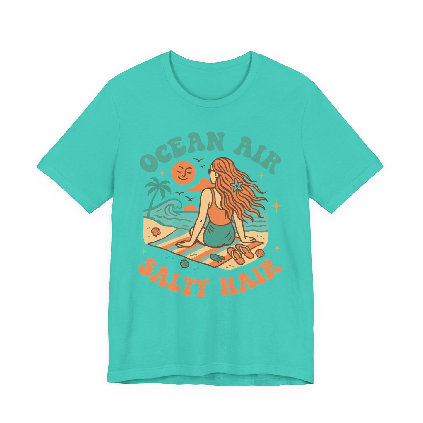 Ocean Air Salty Hair–Unisex Jersey Short Sleeve Tee–EXPRESS DELIVERY*