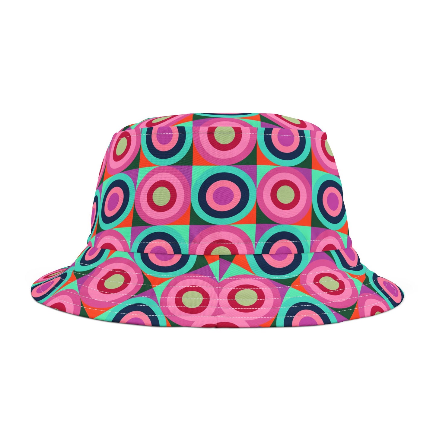 Multi Color Circle Pattern–Bucket Hat (AOP)