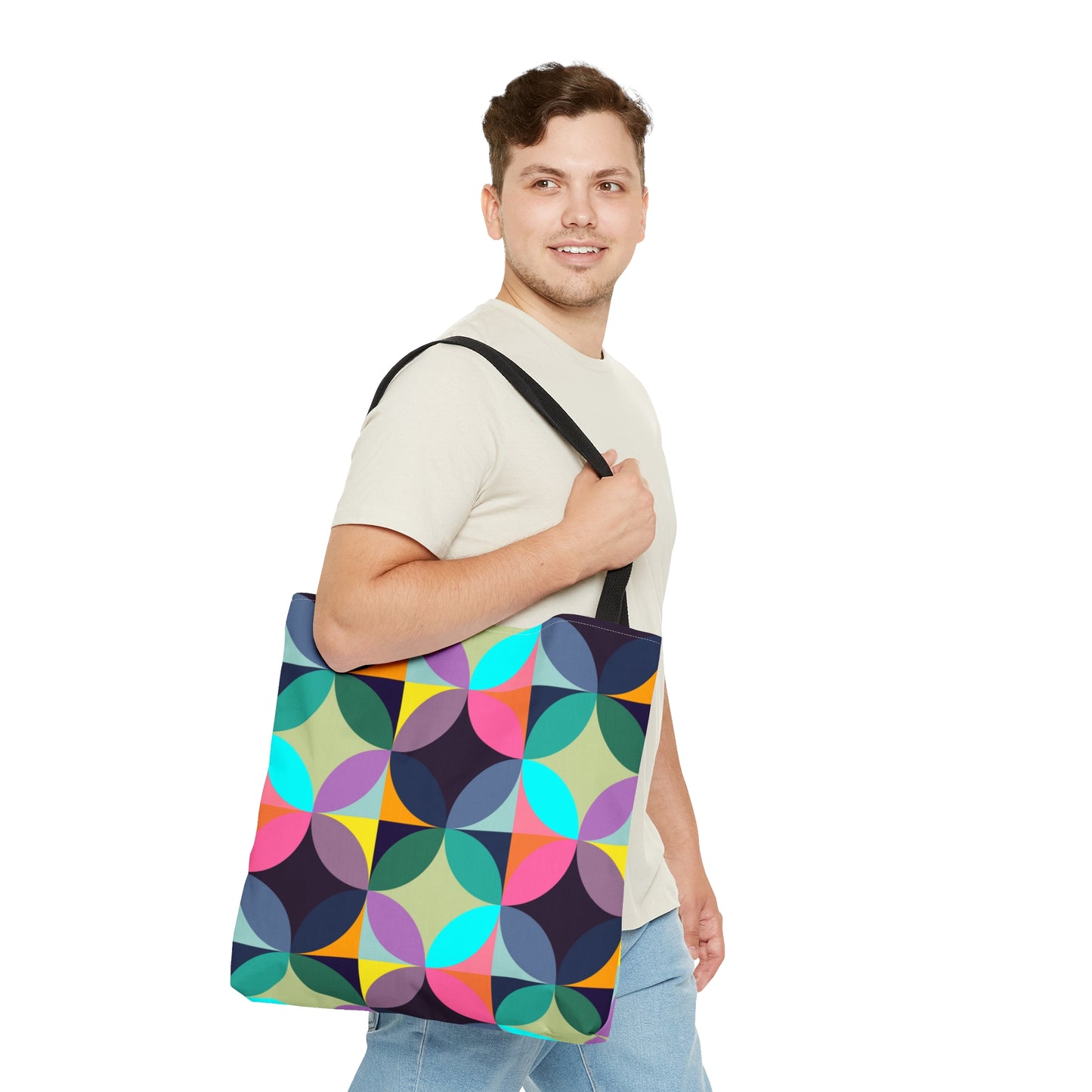 Multi Color Circle Pattern–Tote Bag (AOP)