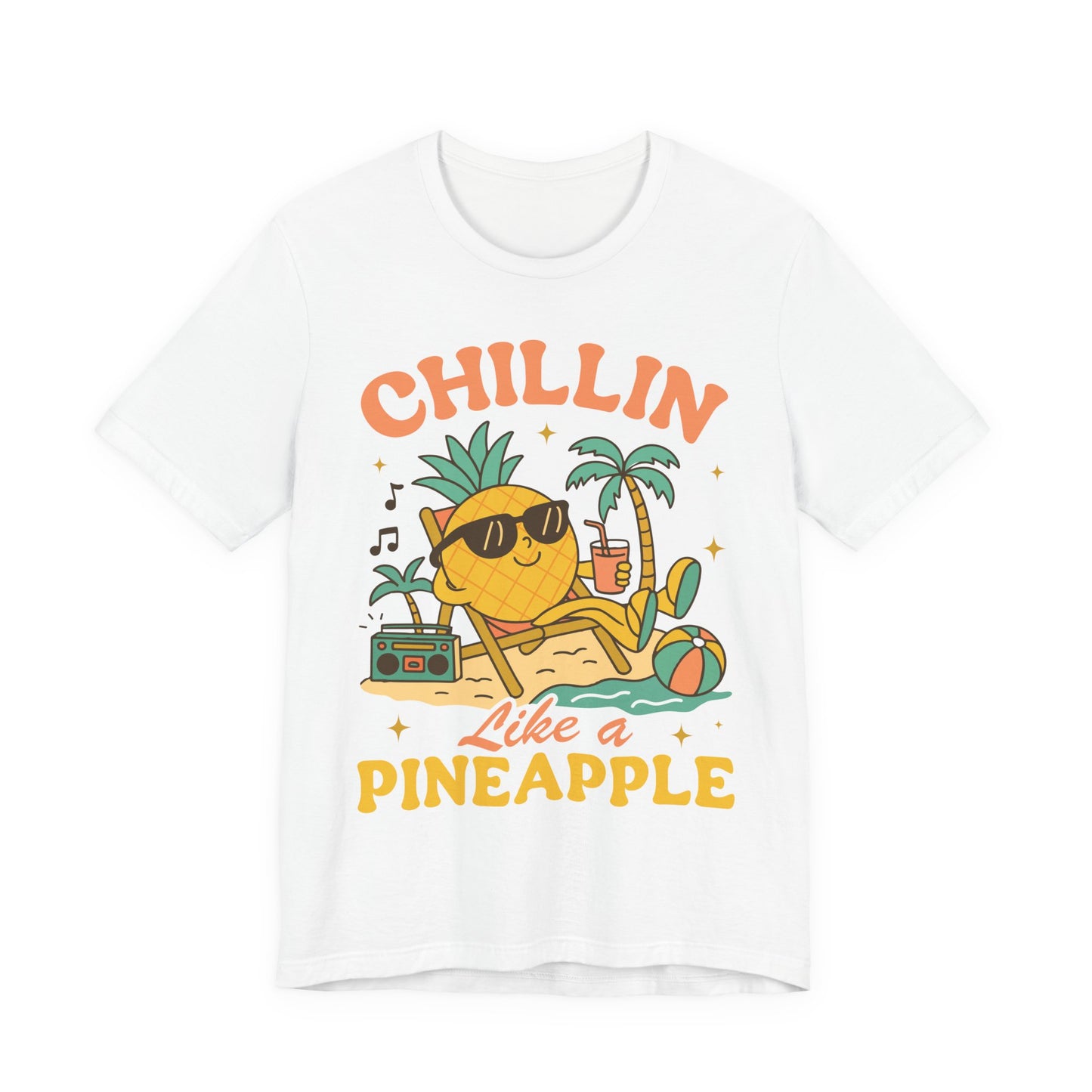 Chilling Like a Pineapple–Unisex Jersey Short Sleeve Tee–EXPRESS DELIVERY*