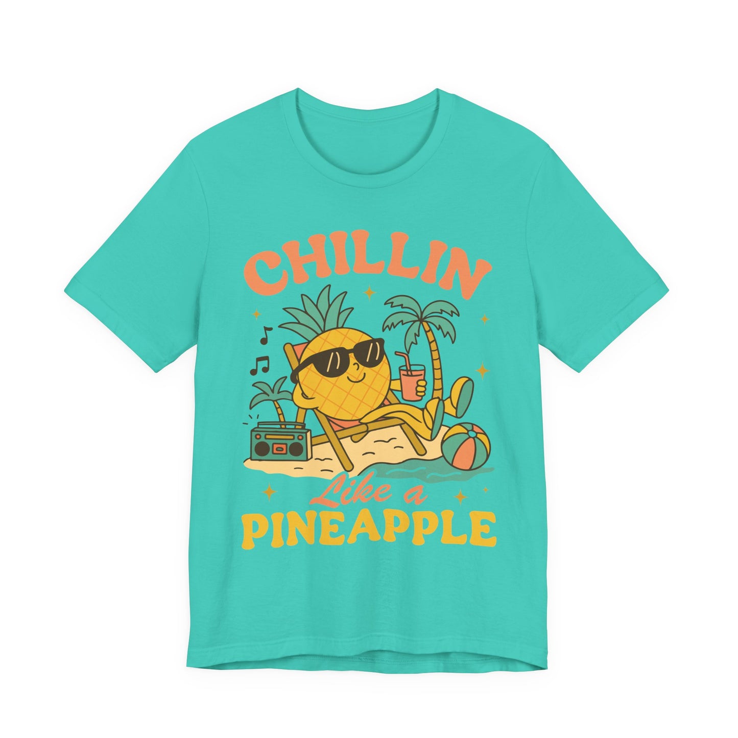 Chilling Like a Pineapple–Unisex Jersey Short Sleeve Tee–EXPRESS DELIVERY*