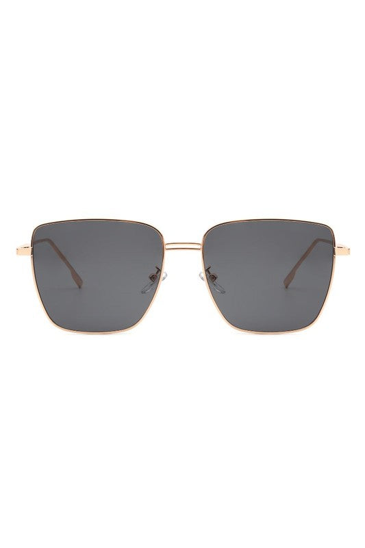 Square Metal Oversize Fashion Sunglasses