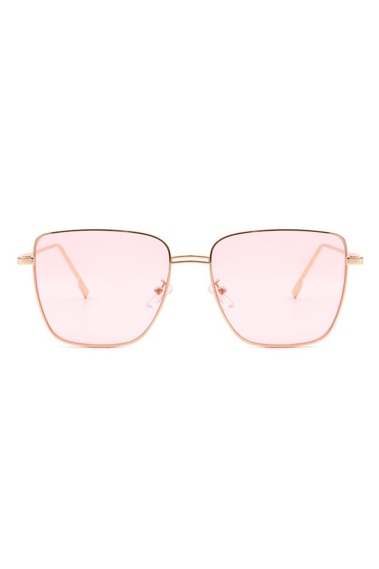 Square Metal Oversize Fashion Sunglasses