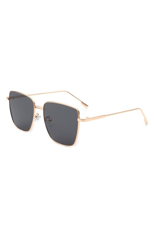 Square Metal Oversize Fashion Sunglasses