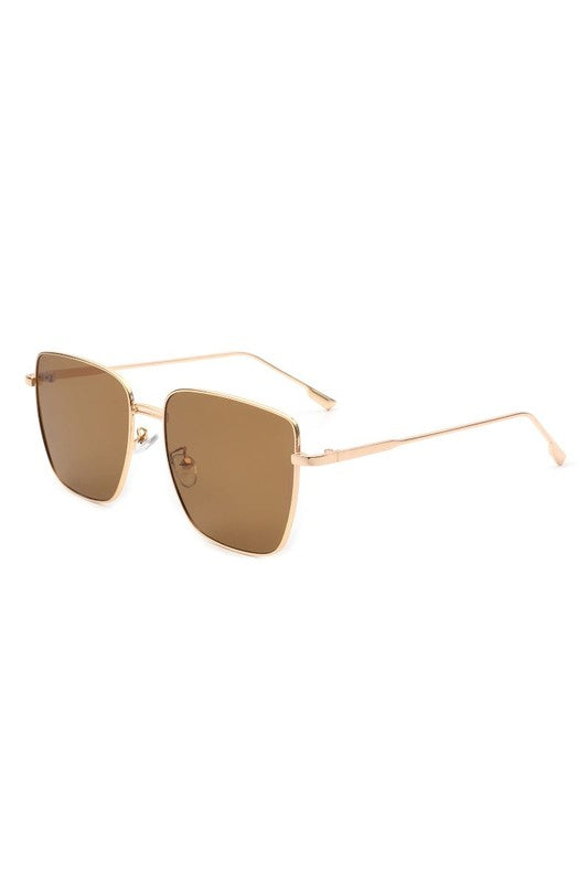 Square Metal Oversize Fashion Sunglasses