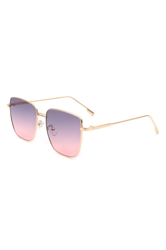 Square Metal Oversize Fashion Sunglasses