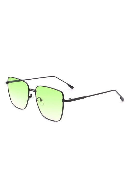 Square Metal Oversize Fashion Sunglasses