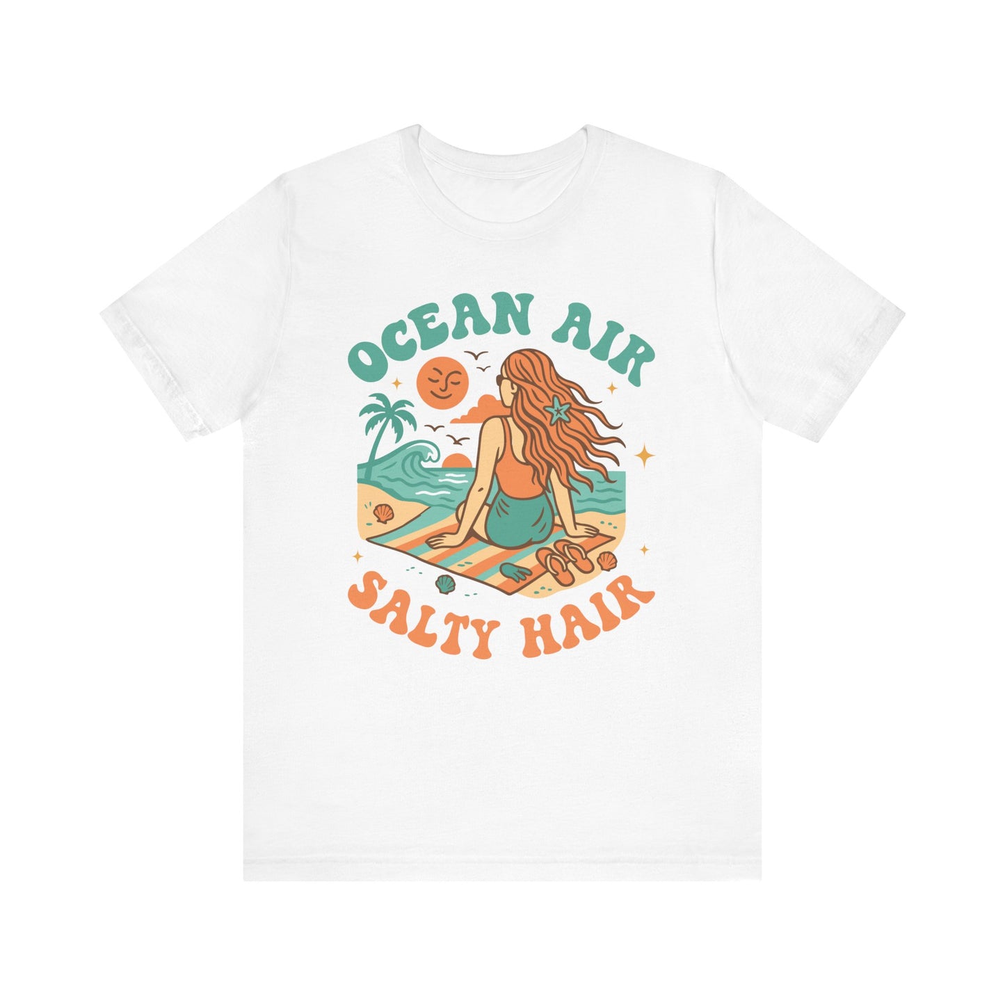 Ocean Air Salty Hair–Unisex Jersey Short Sleeve Tee–EXPRESS DELIVERY*