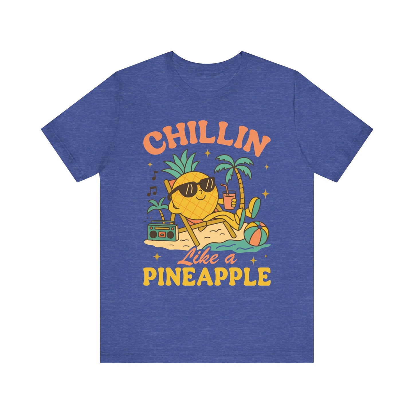 Chilling Like a Pineapple–Unisex Jersey Short Sleeve Tee–EXPRESS DELIVERY*