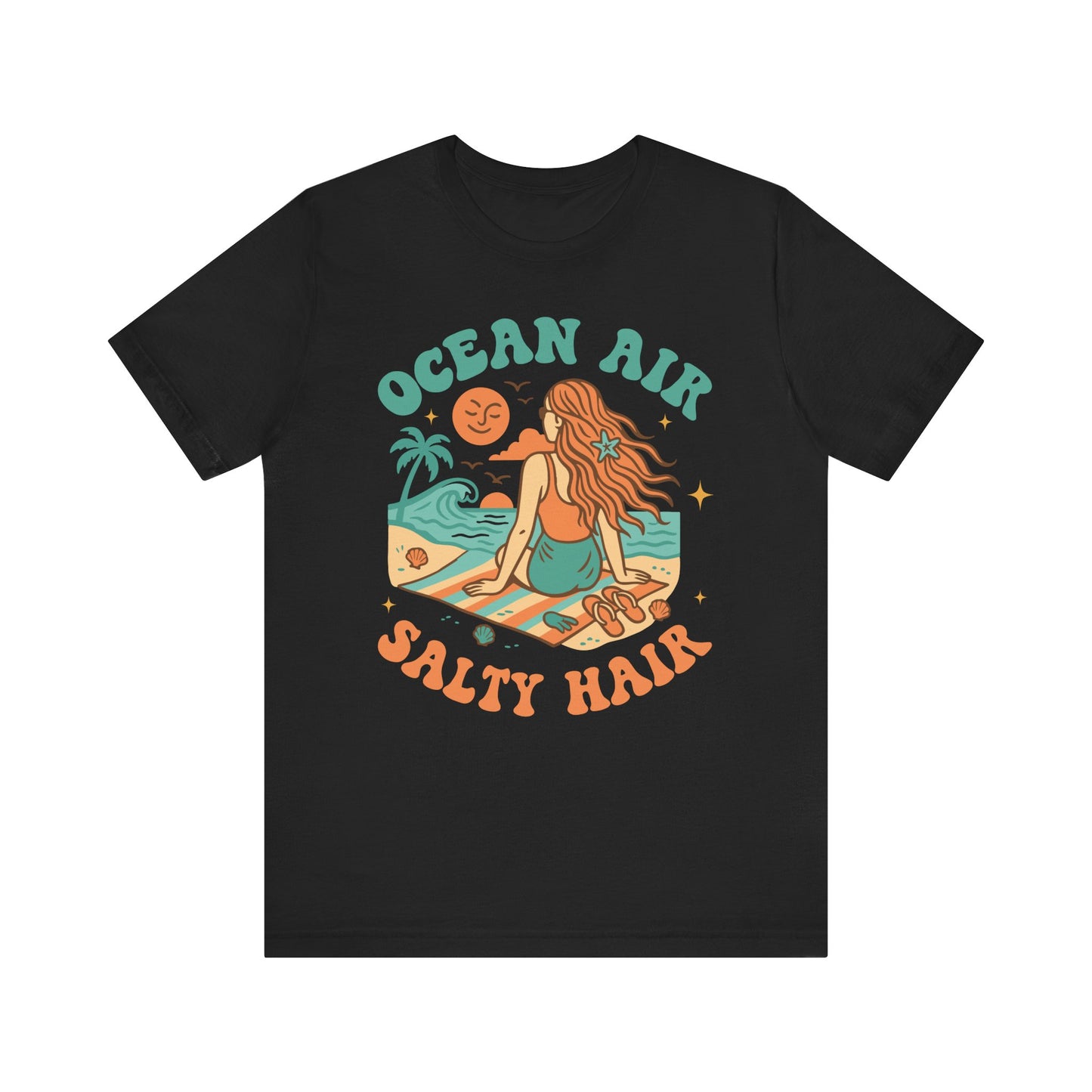 Ocean Air Salty Hair–Unisex Jersey Short Sleeve Tee–EXPRESS DELIVERY*