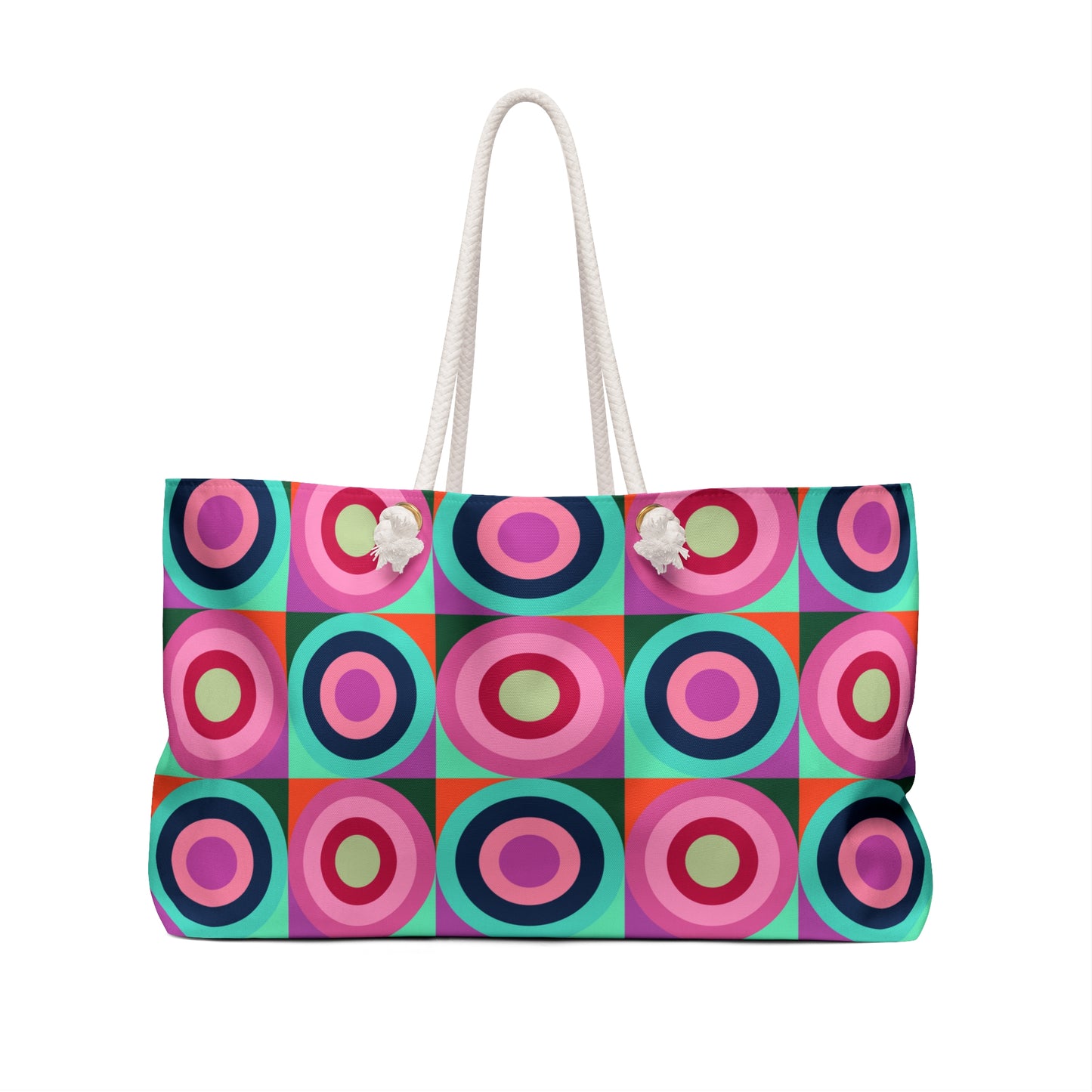 Multi Color Circle Pattern–Weekender Bag
