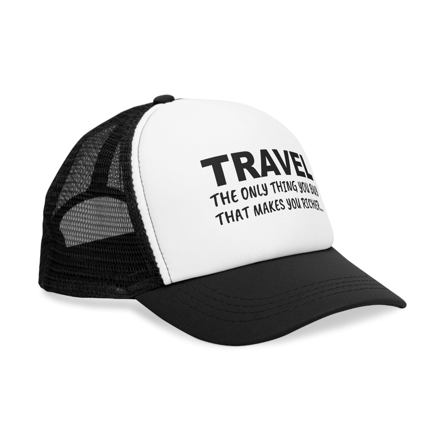 Travel The Only Thing You Buy That Makes You Richer...–Mesh Cap