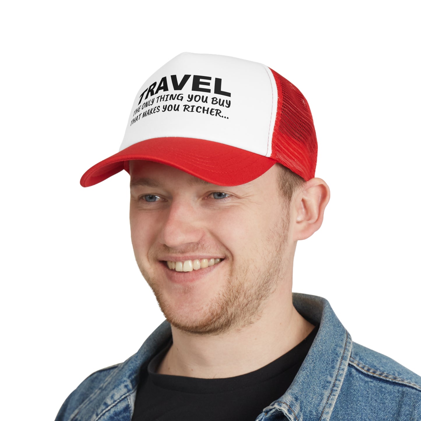 Travel The Only Thing You Buy That Makes You Richer...–Mesh Cap