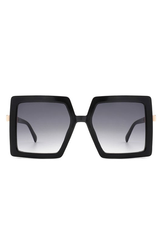 Square Oversize Flat Top Fashion Women Sunglasses