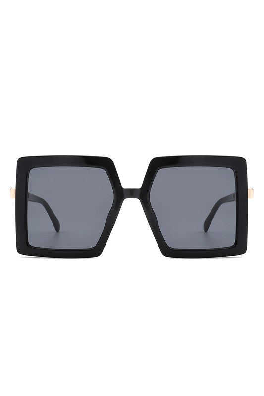 Square Oversize Flat Top Fashion Women Sunglasses