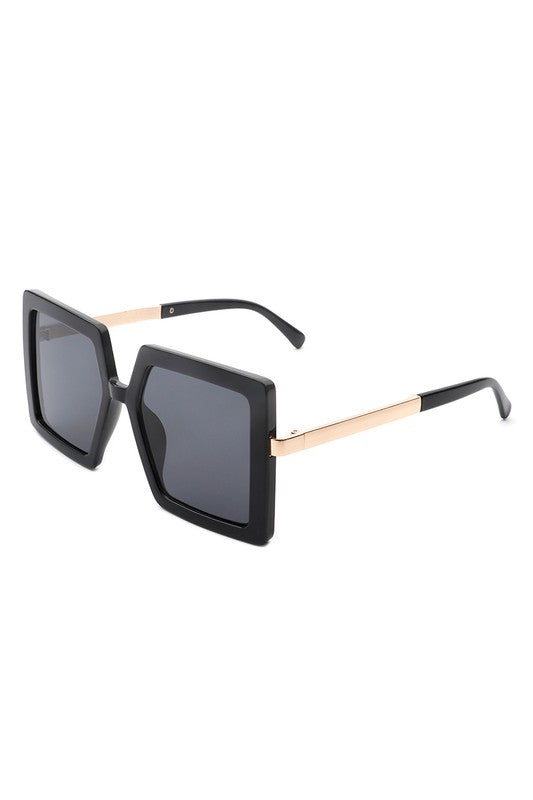 Square Oversize Flat Top Fashion Women Sunglasses