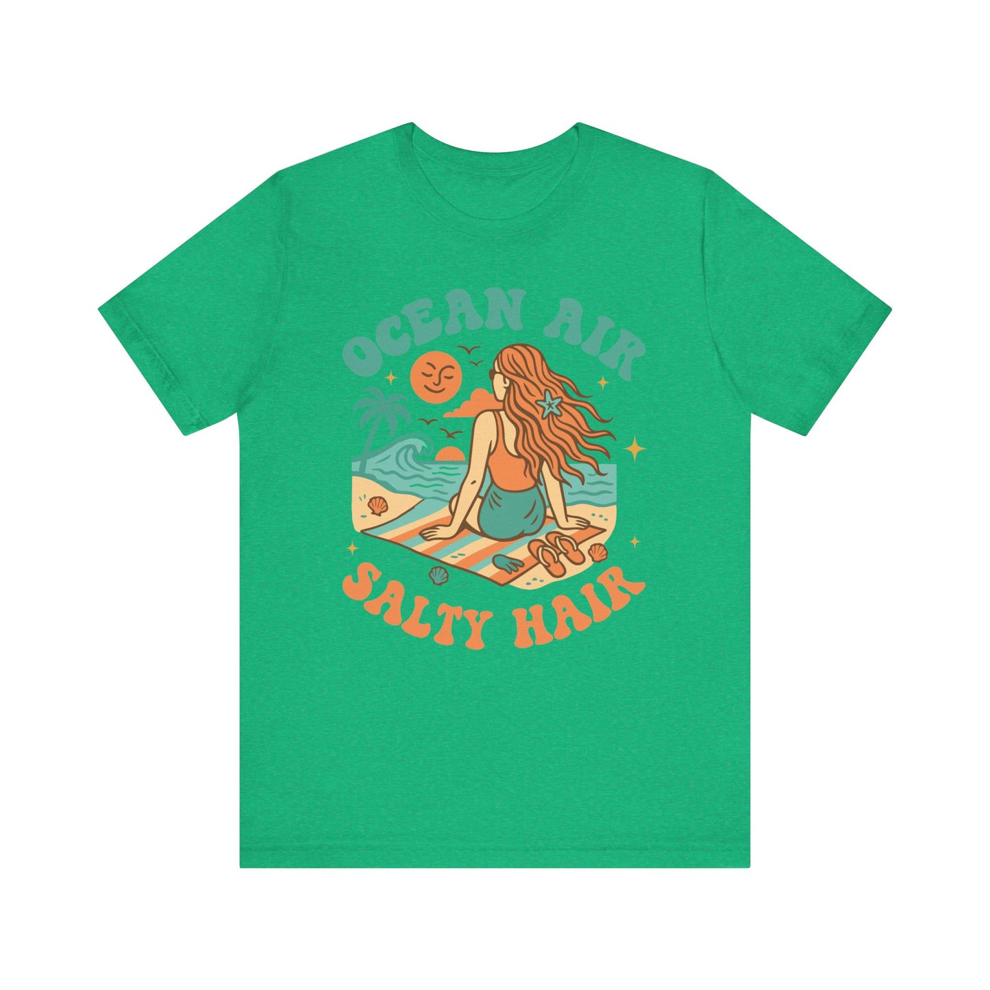 Ocean Air Salty Hair–Unisex Jersey Short Sleeve Tee–EXPRESS DELIVERY*