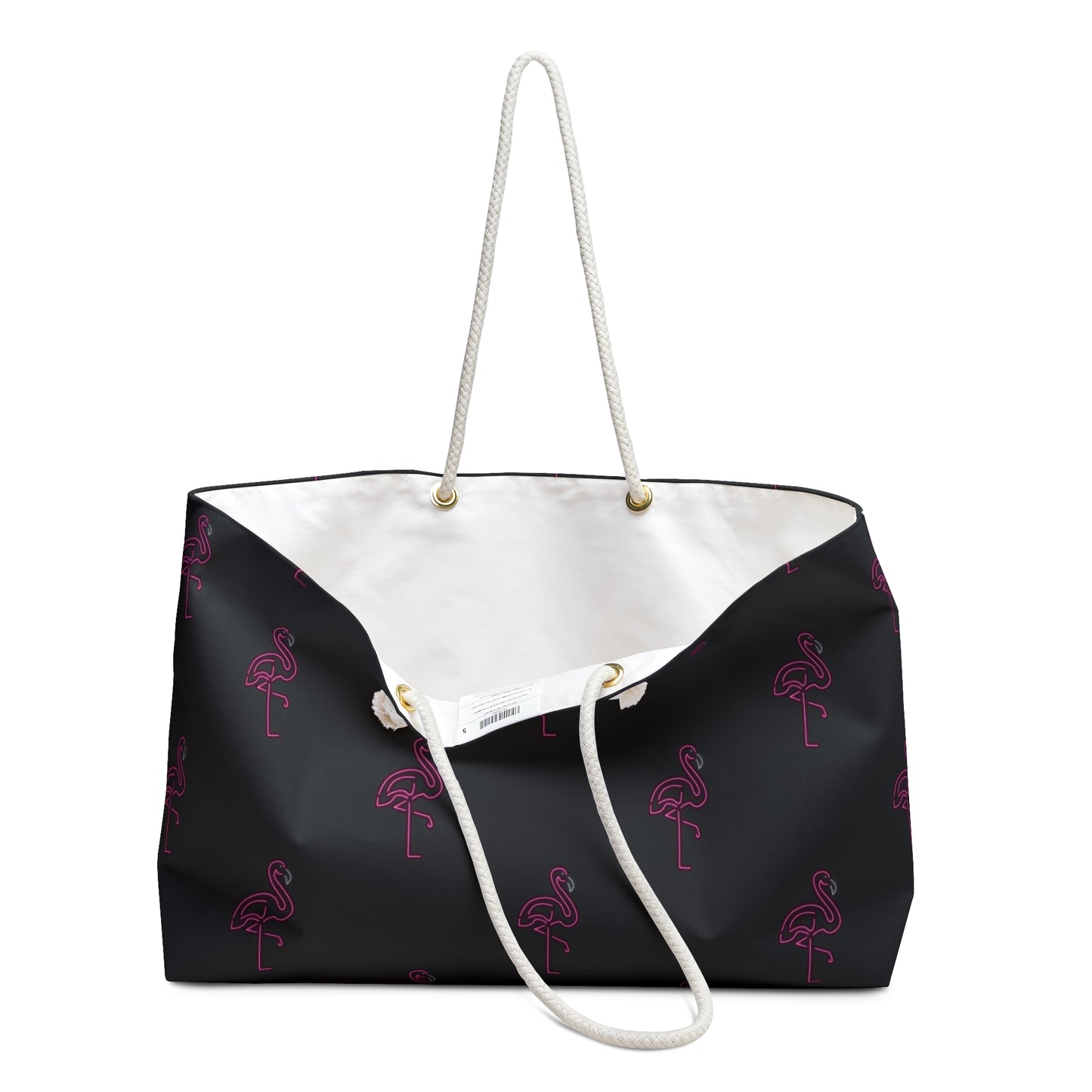 Neon Pink Flamingo-Weekender Bag