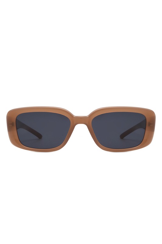 Rectangle Retro Flat Top Square Sunglasses