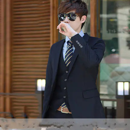 2018 Winter Slim Fit Men's Suit Set for Weddings