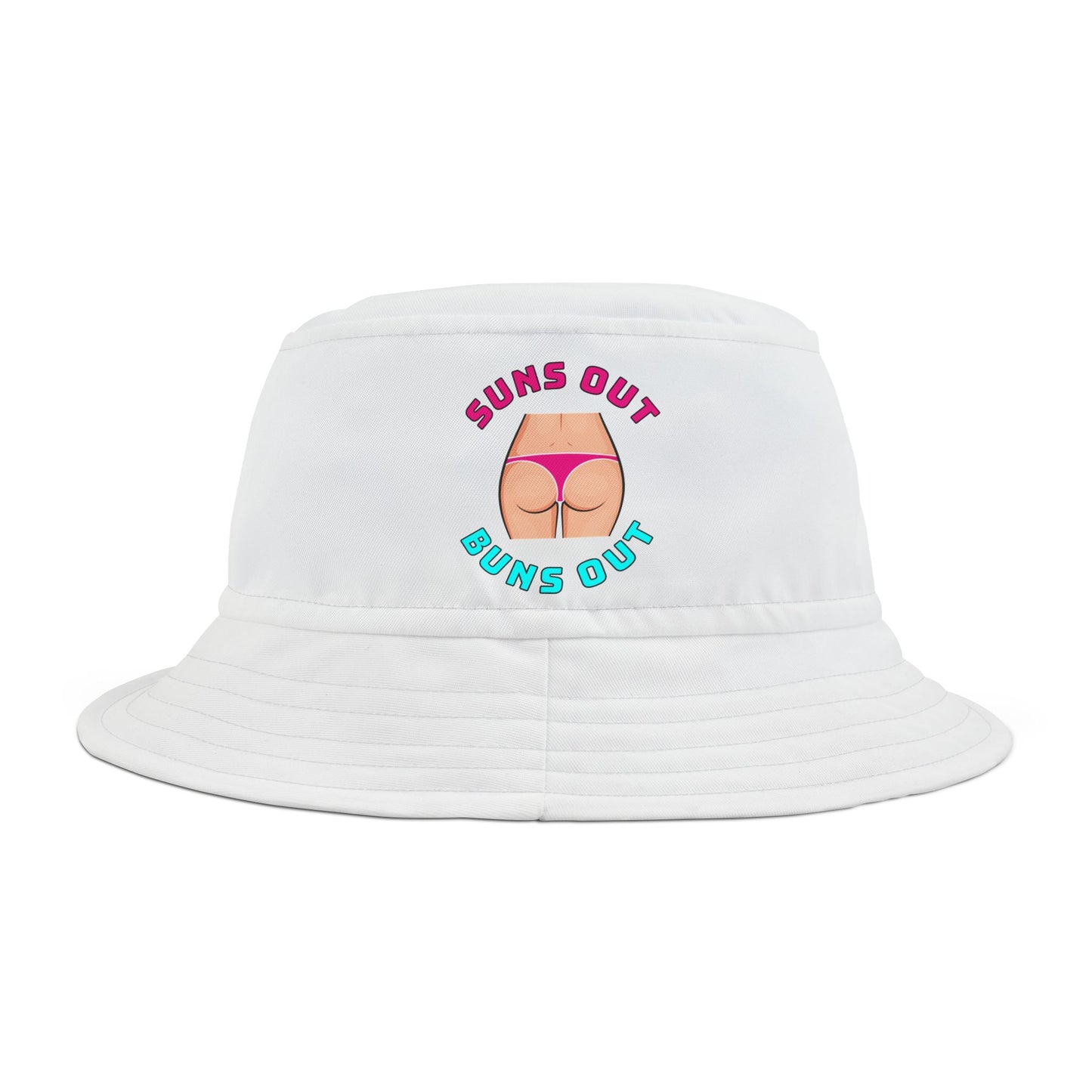 Suns Out Buns Outs–Bucket Hat (AOP)