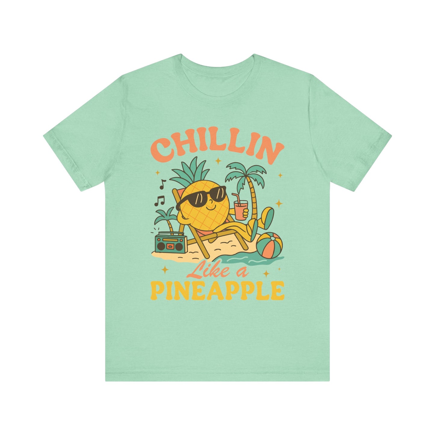 Chilling Like a Pineapple–Unisex Jersey Short Sleeve Tee–EXPRESS DELIVERY*