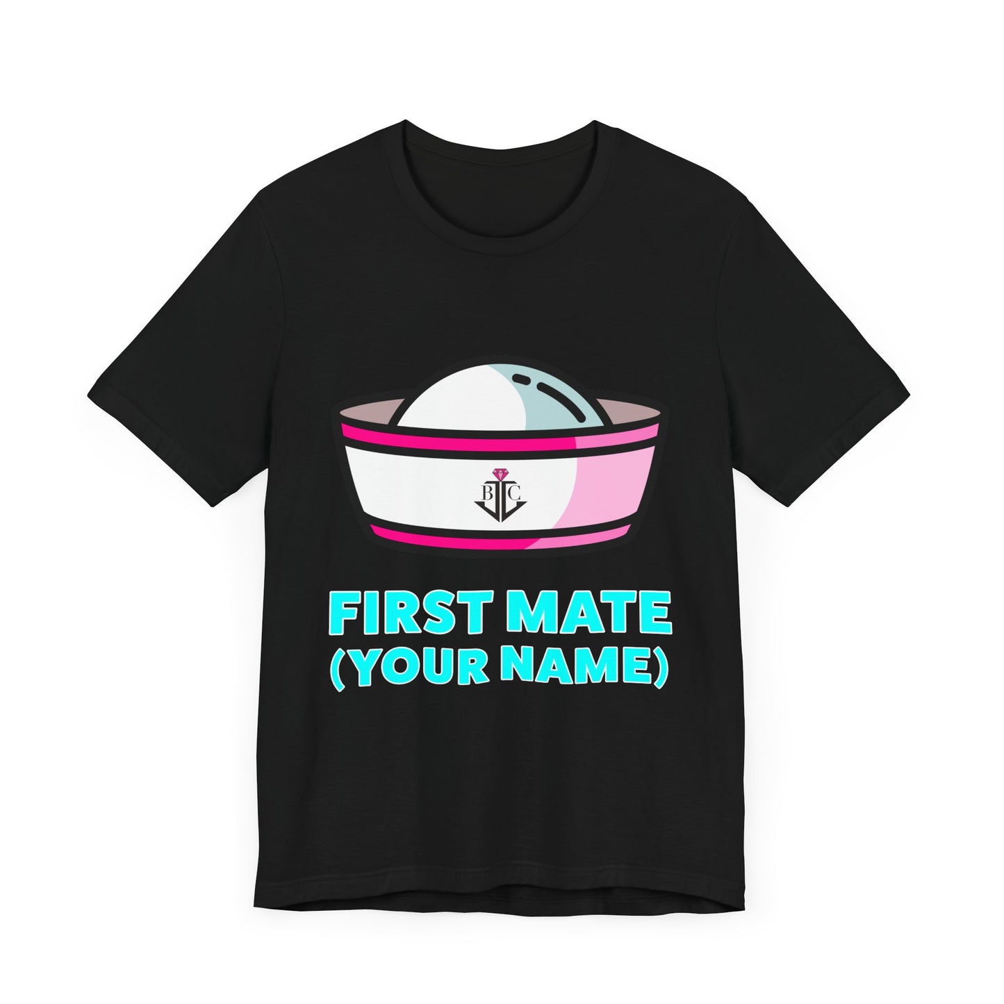 First Mate (Your Name) Custom–Unisex Lightweight Fashion Tee–EXPRESS DELIVERY*