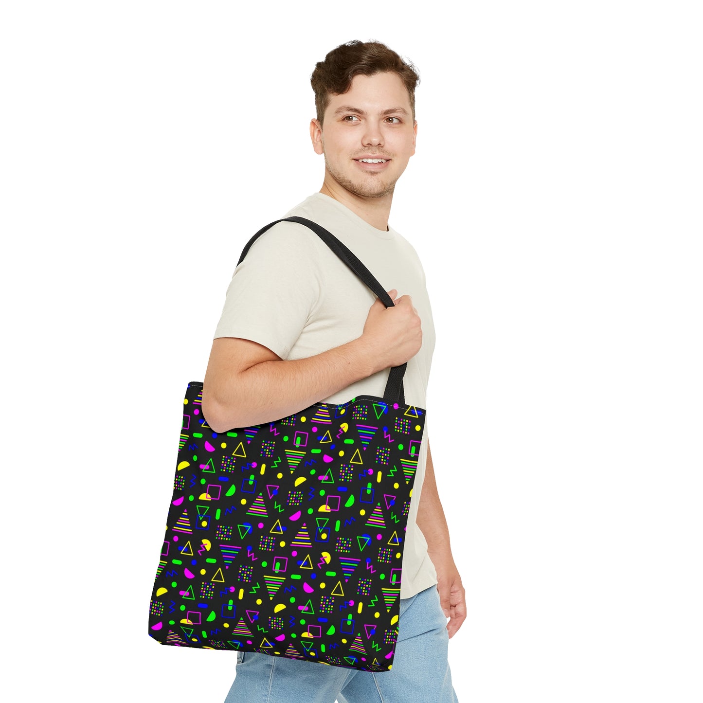 Neon Shapes–Tote Bag (AOP)