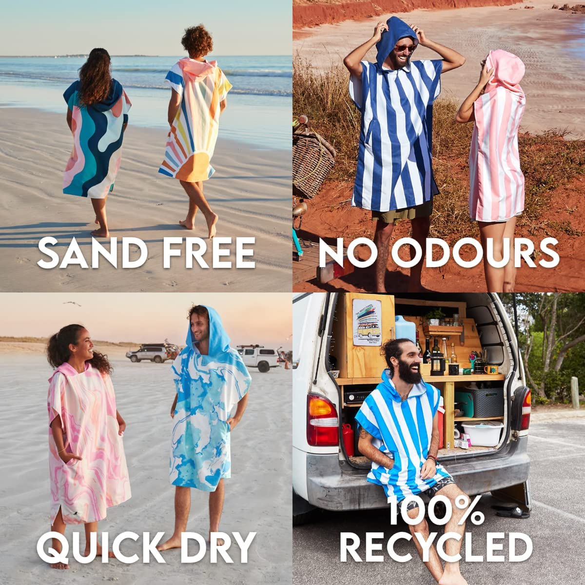 Poncho - Hooded Towel - Get Wavy