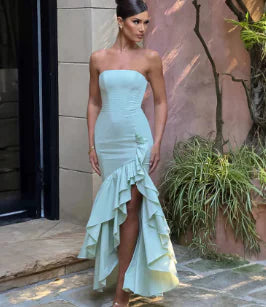 DORI Dress - Off-Shoulder Asymmetrical Elegant Gown