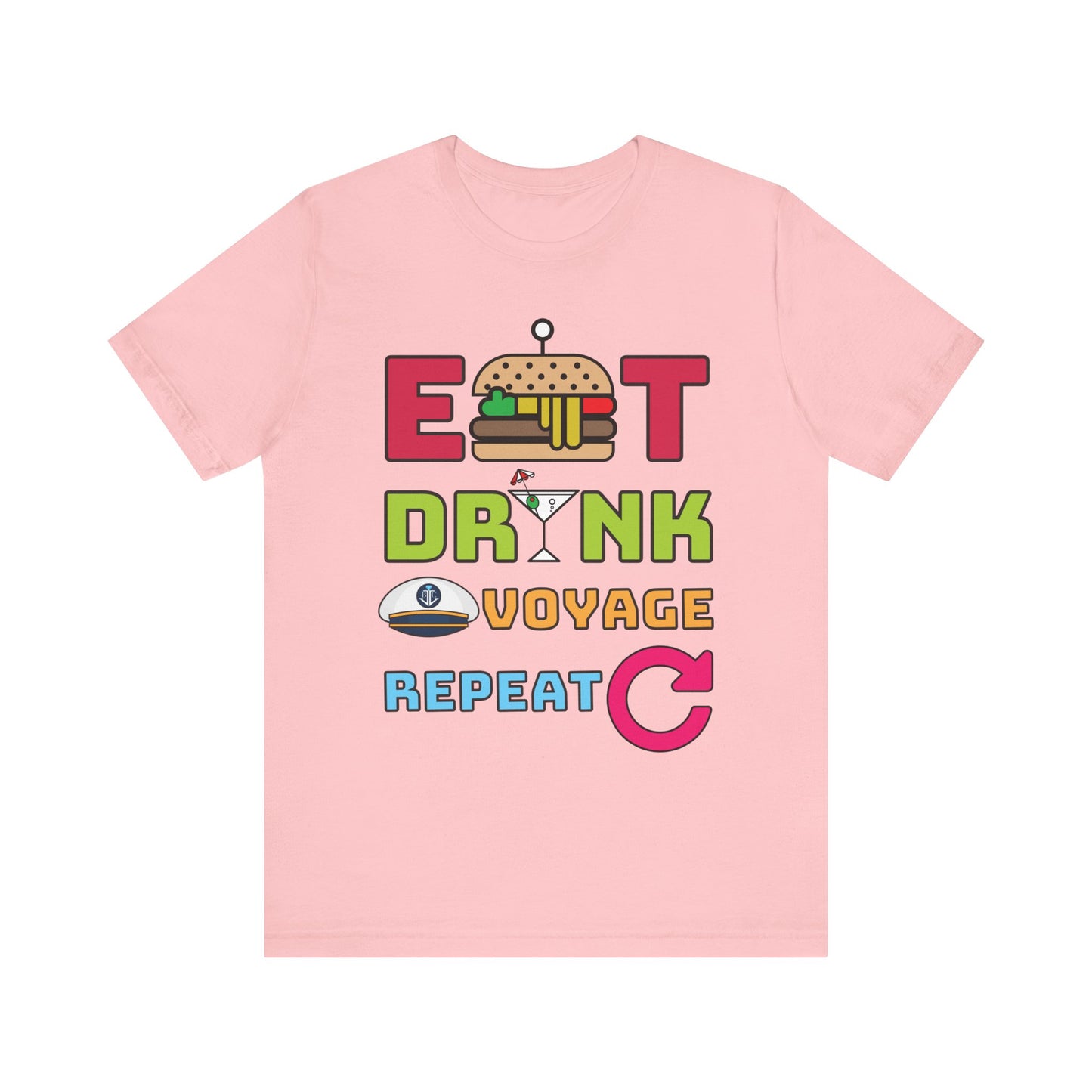 Eat Drink Voyage Repeat AR-Unisex Jersey Short Sleeve Tee–EXPRESS DELIVERY*