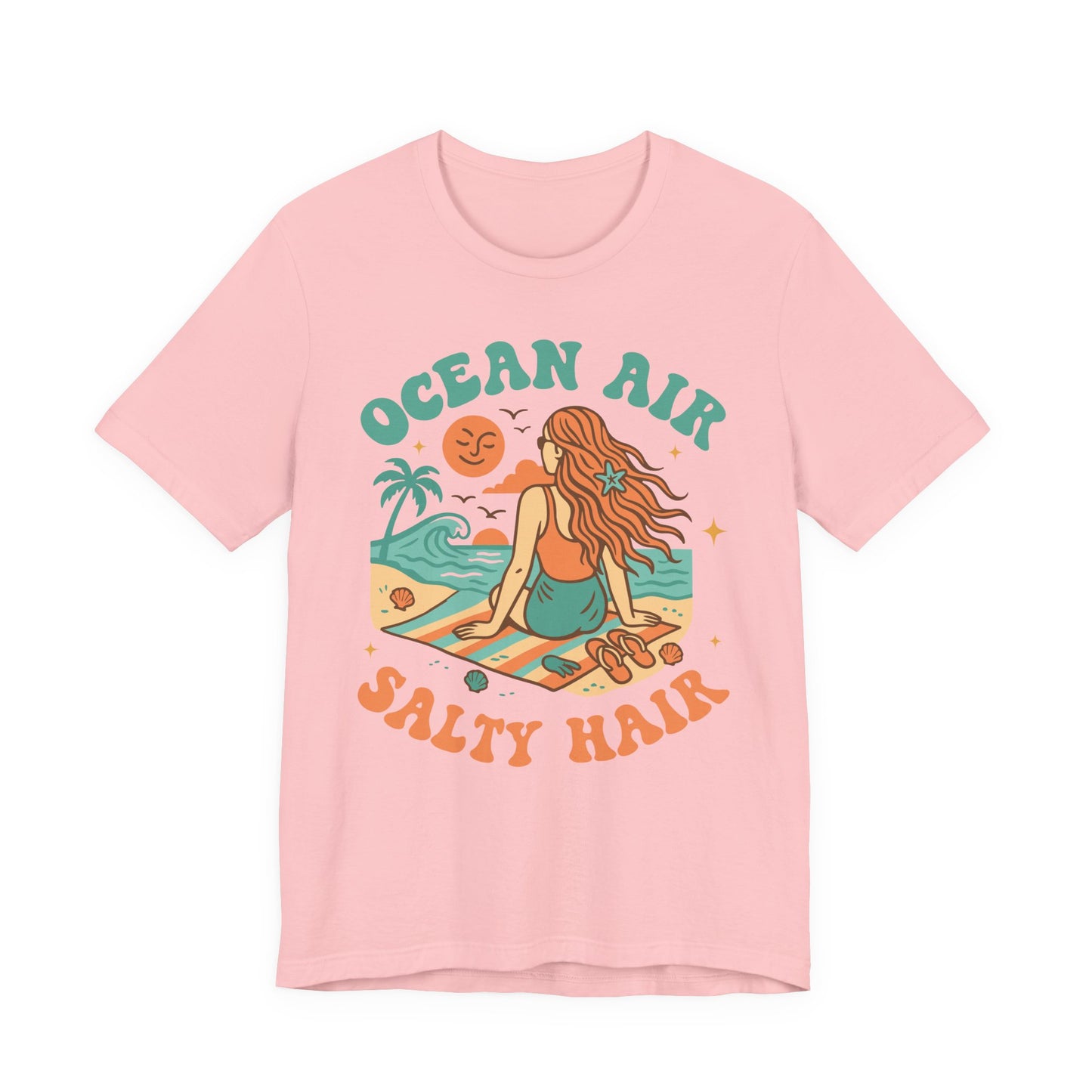 Ocean Air Salty Hair–Unisex Jersey Short Sleeve Tee–EXPRESS DELIVERY*