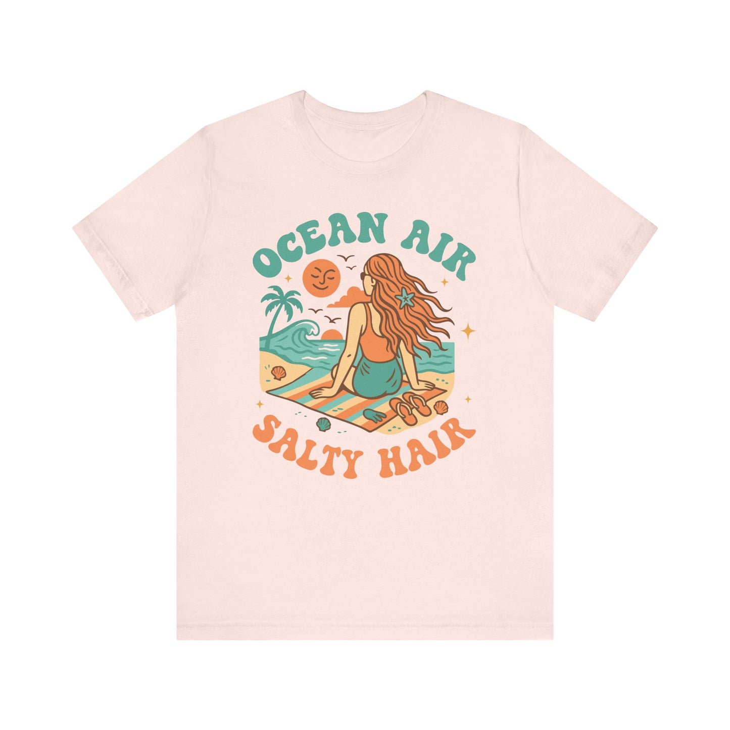 Ocean Air Salty Hair–Unisex Jersey Short Sleeve Tee–EXPRESS DELIVERY*