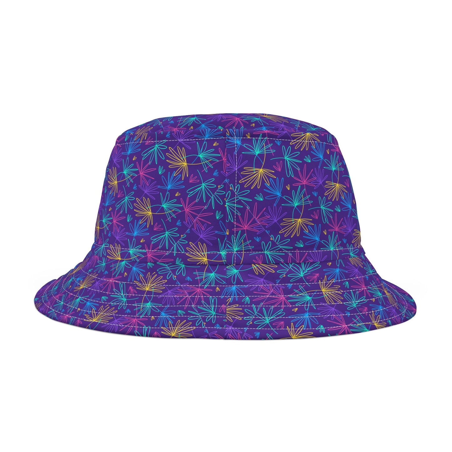 Neon Palms–Bucket Hat (AOP)